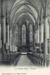 158 Interieur van de Kerk van O.L. Vrouw ten Hemelopneming (Biltstraat 123) te Utrecht: het schip en het koor.